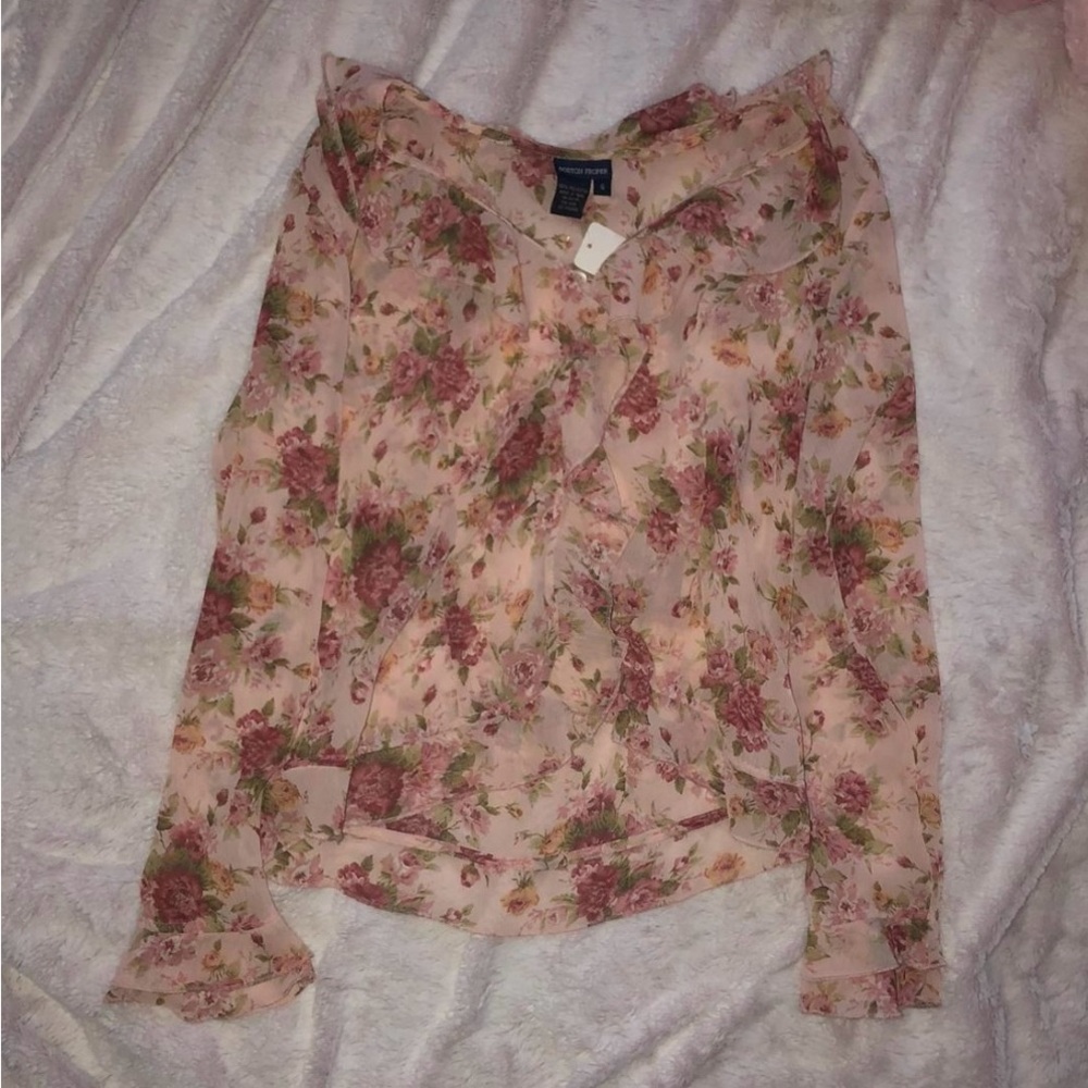 Floral Pink Blouse